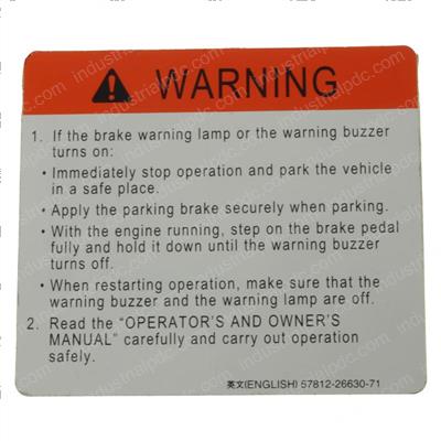 Picture of Plate Caution