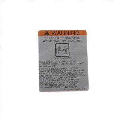 Picture of Plate - Caution