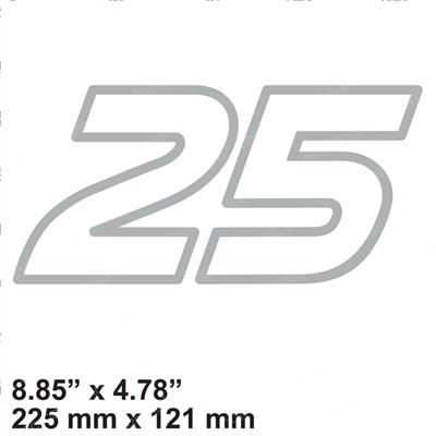 Picture of Decal - Capacity 25