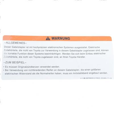 Picture of Plate- Caution