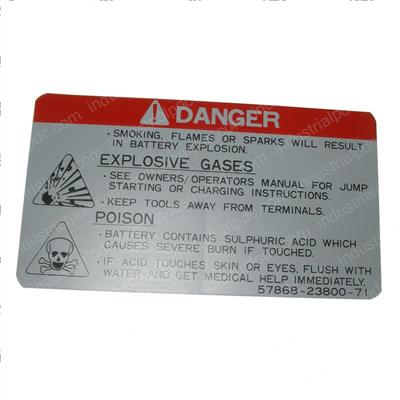 Picture of Decal - Battery Caution