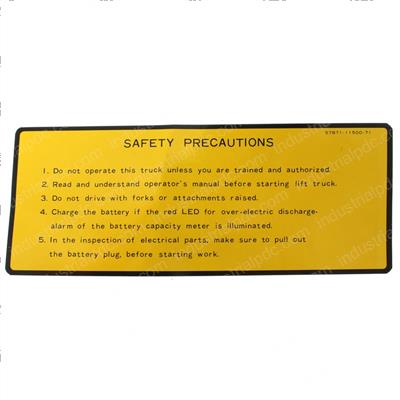 Picture of Plate -Caution