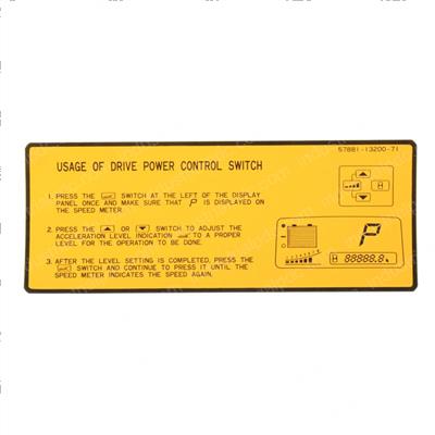 Picture of Decal - Power Control Switch