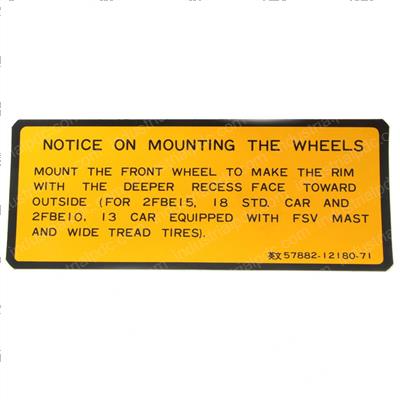 Picture of Plate -Caution