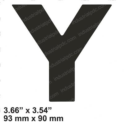 Picture of Decal - Cosmetic Letter Y