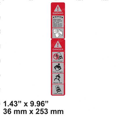 Picture of Decal - Warning and Danger