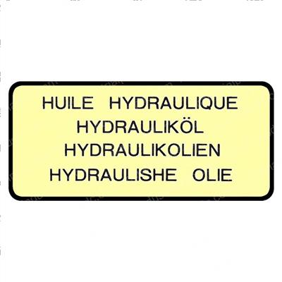 Picture of Plate - Oil Indicator