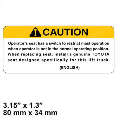 Picture of Decal - Caution