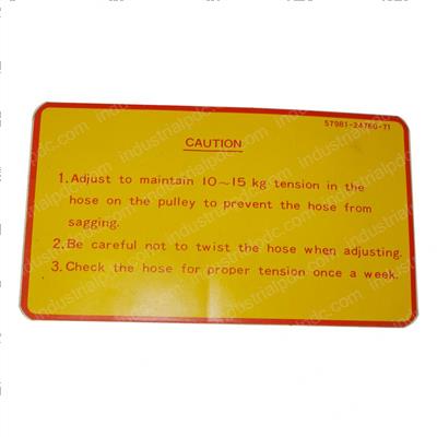Picture of Plate - Caution