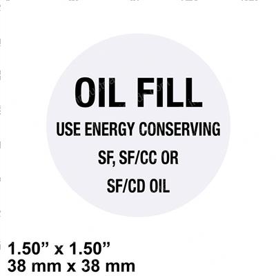 Picture of Label - Oil Fill