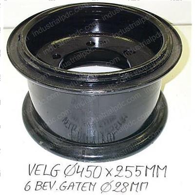 Picture of Wheel - 8.00-15 3 Pc Rim/Flange