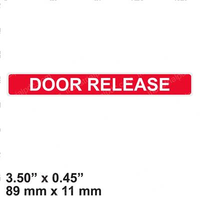 Picture of Decal - Door Release