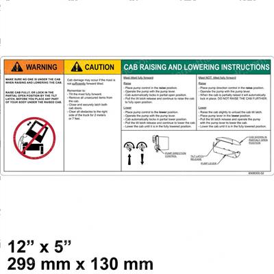 Picture of Label Cab Tilt