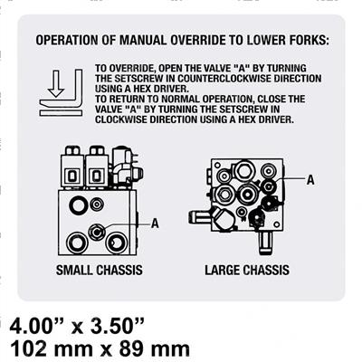 Picture of Decal - Non Powered Lowering