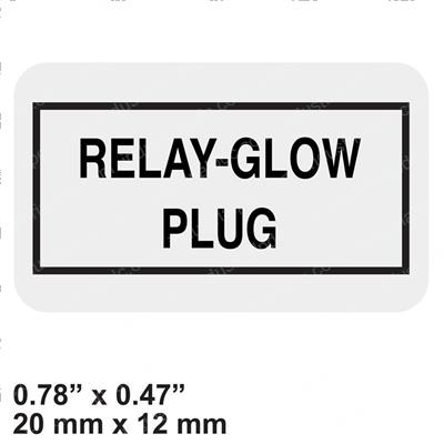 Picture of Decal - Relay Glow Plug