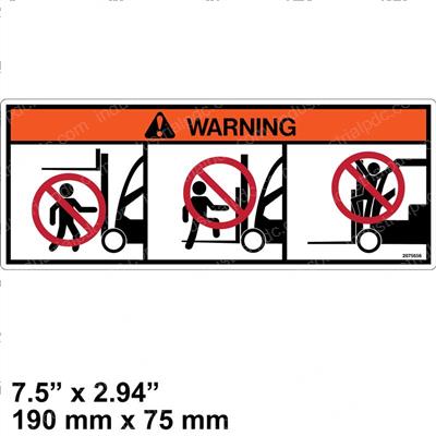 Picture of Decal - Mast Warning