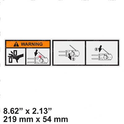 Picture of Decal - Cab Warning