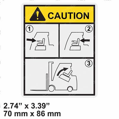 Picture of Decal - Caution Cabin Safety