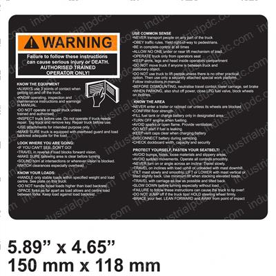 Picture of Decal - Warning