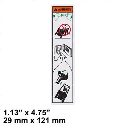 Picture of Label - Operator Restraint