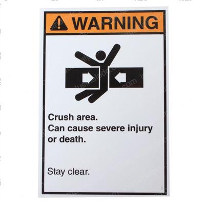 Picture of Decal- Crush Warning