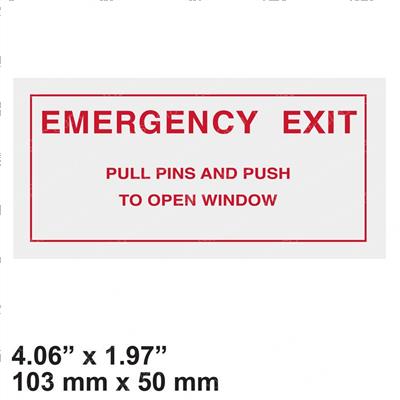 Picture of Decal - Emergency Exit