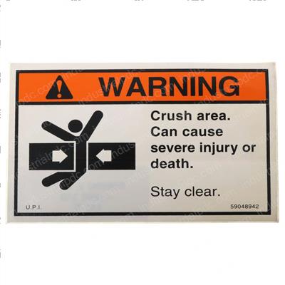 Picture of Label- Crushing Hazard Warning
