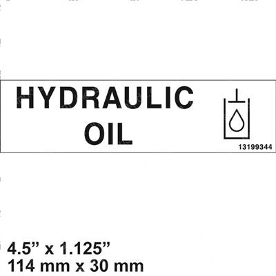 Picture of Decal - Hydraulic Oil