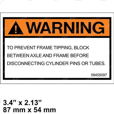 Picture of Label- Frame Tipping