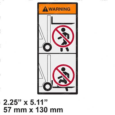 Picture of Decal - Warning Forks