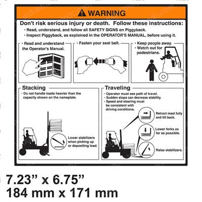 Picture of Decal - Warn Operator Safety