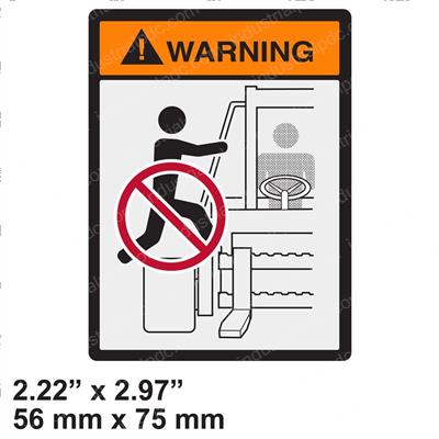 Picture of Decal - Warning No Riders
