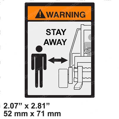 Picture of Decal - Warning Stay Away
