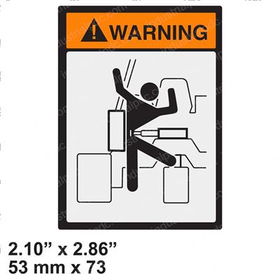 Picture of Decal  - Warn Steering Cylce