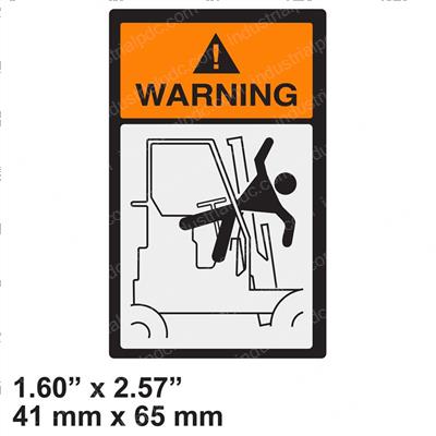 Picture of Decal - Warning Mast Tilt