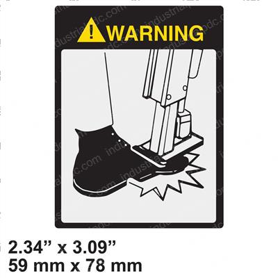Picture of Safety Sign Warning Stab. Pb