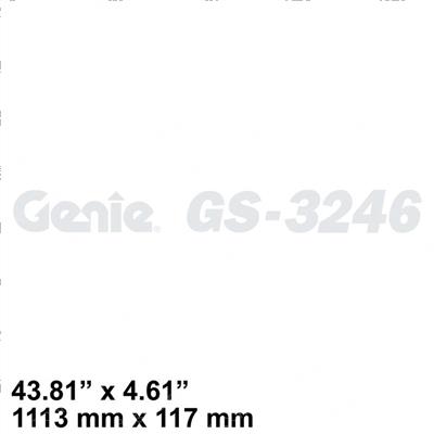 Picture of Decal - Model Genie Gs-3246
