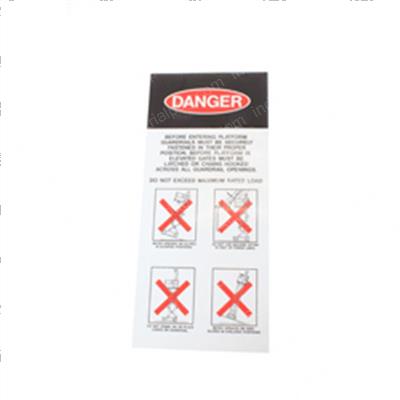 Picture of Decal - Danger Instructions