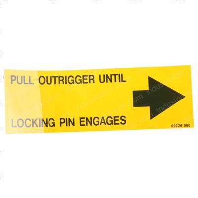 Picture of Outrigger Locking Pin Decal