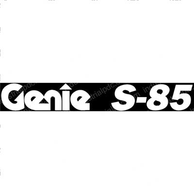 Picture of Decal Cosmetic Genie S-85
