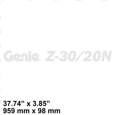 Picture of Decal Cosmetic Genie Z-30/20n