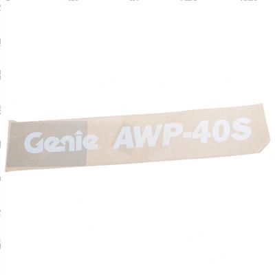 Picture of Decal Cosmetic Genie Awp-40s