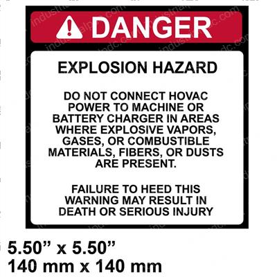 Picture of Decal - Danger Explode Hazard