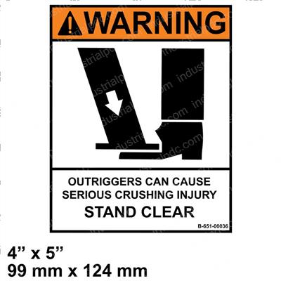 Picture of Decal - Warning Stand Clear