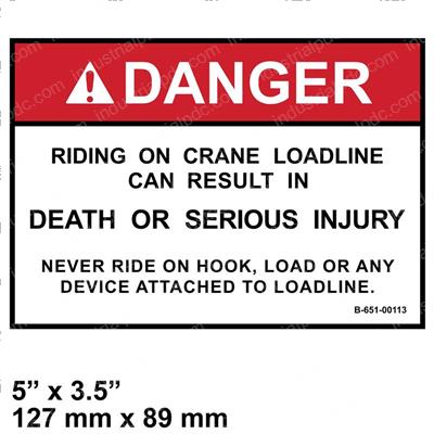 Picture of Decal - Never Ride on Load Line
