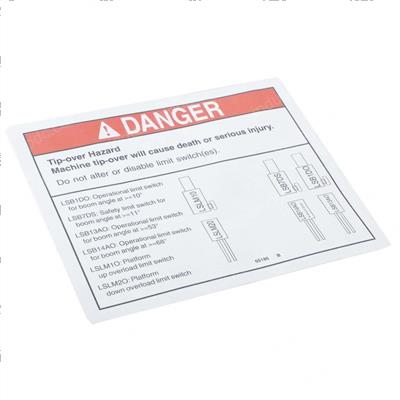 Picture of Decal Danger Do Not Alter Swtc