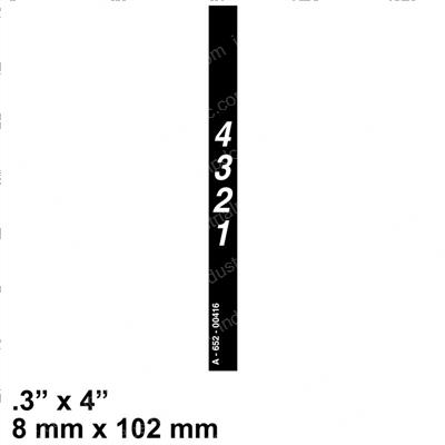 Picture of Decal - Numbers