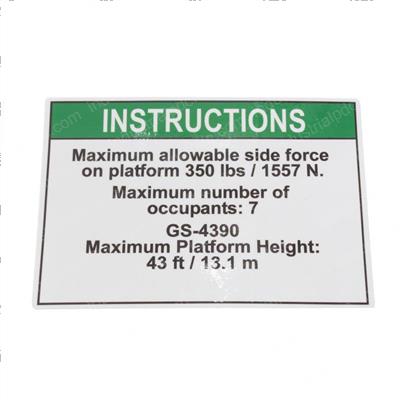 Picture of Decal Notice Side Force Ansi