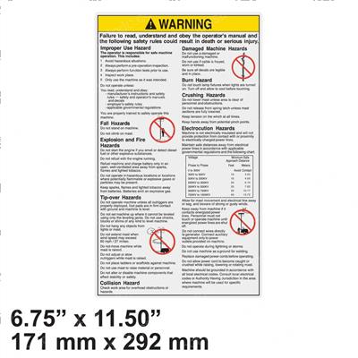 Picture of Decal Warning General Safety