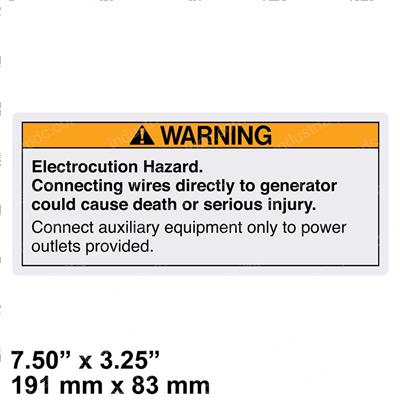 Picture of Decal Warning Generator Tml